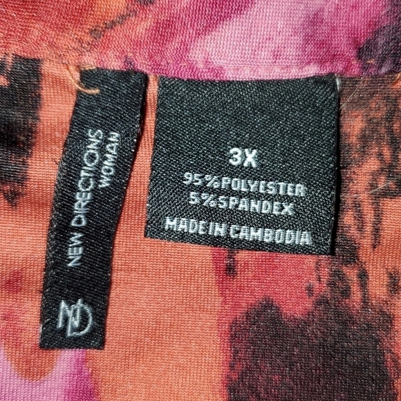 Bright colorful top 3X - Picture 6 of 6